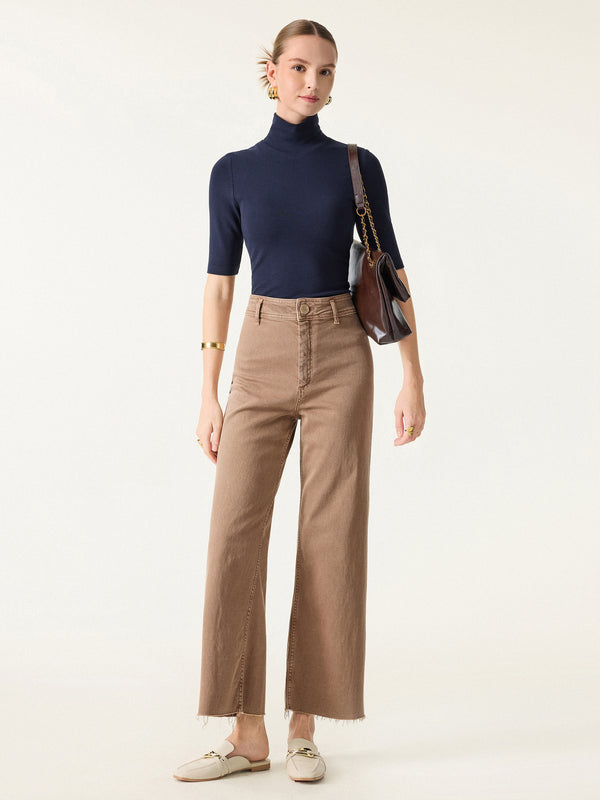 2Pcs Set Essential Turtleneck Elbow Length Sleeve Brami