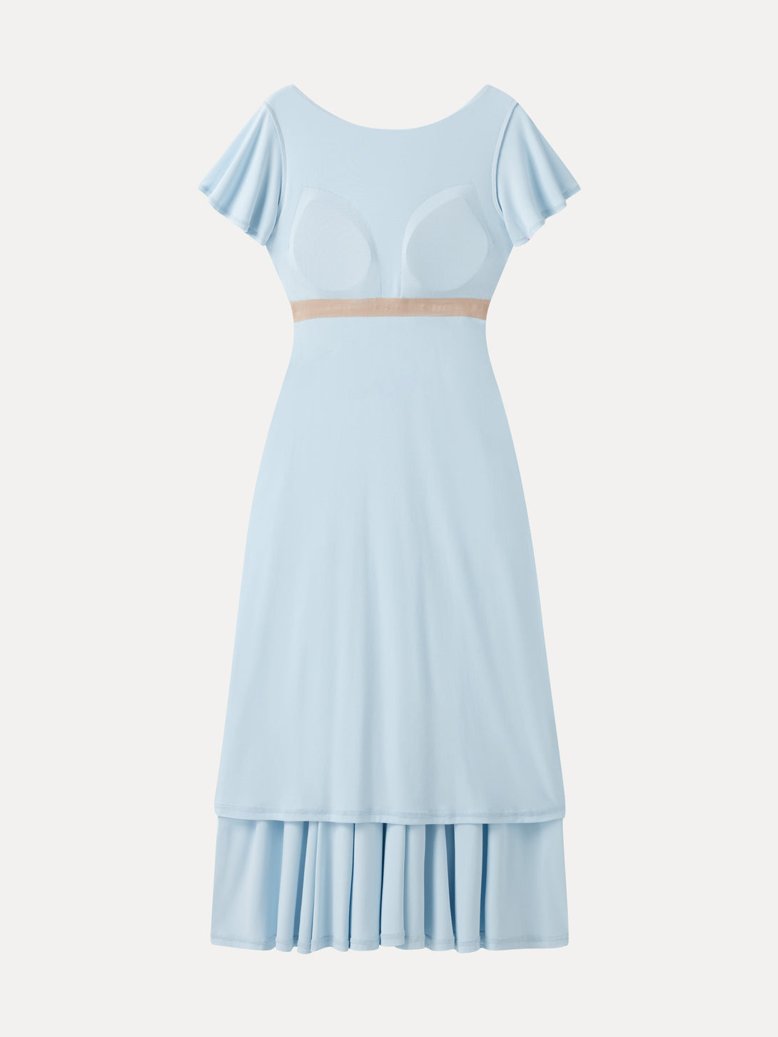 fit and flare travel dress Sunkissed Tank Godet Dress Pacific Blue Print / XL