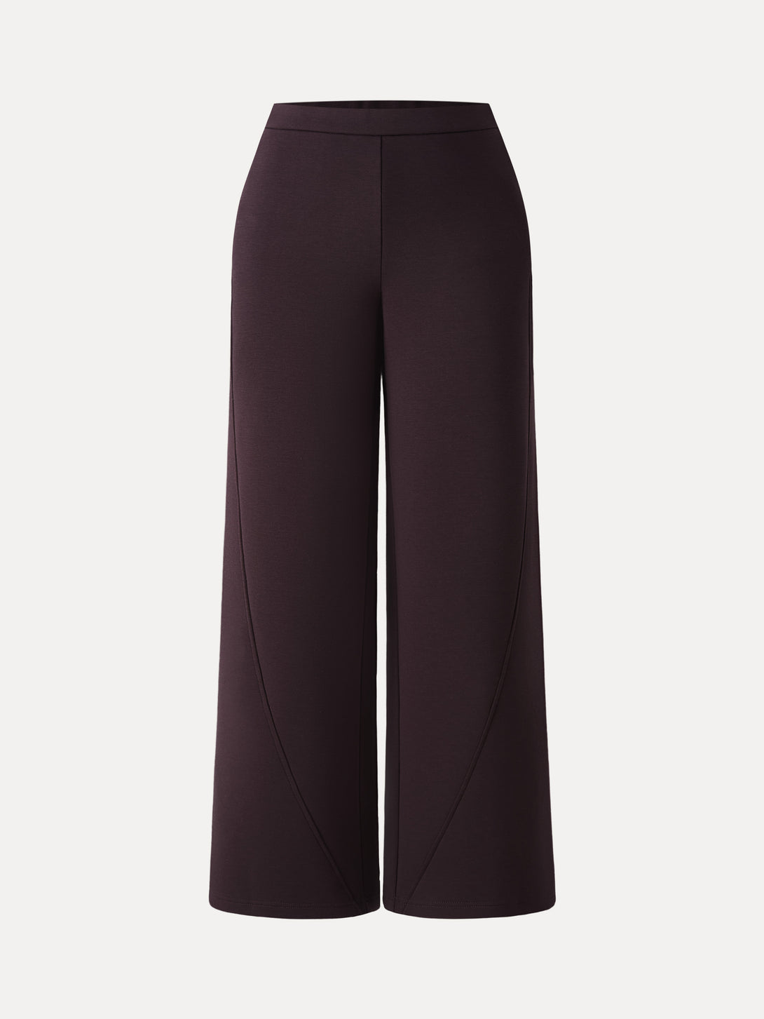 DoubleWarm High Rise Wide Leg Pull-on Pants with Pockets Petite Purple Gloam