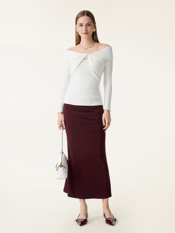 ProWarm Stretchy Tucked Flare Maxi Skirt