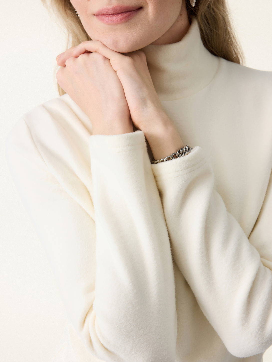 MaxWarm Mockneck Tucked Waist Long Sleeve Top