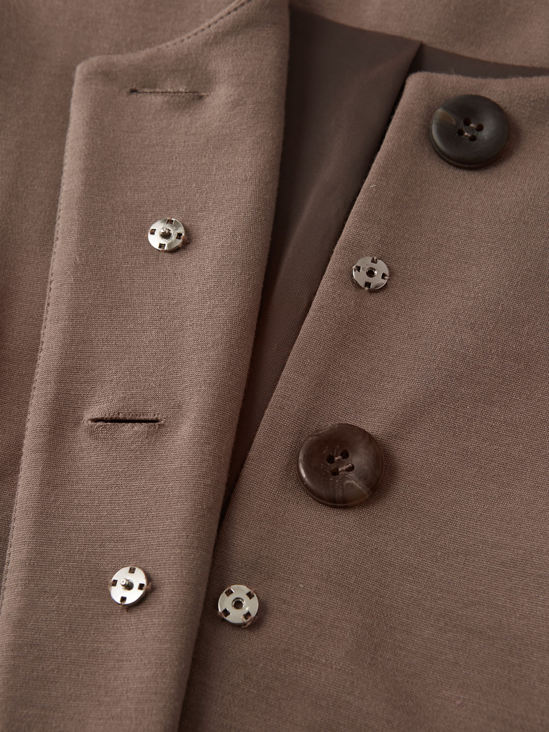 2Pcs Set Office Staple Waistcoat with Pockets & High Rise Pull-on Wide Leg Pant