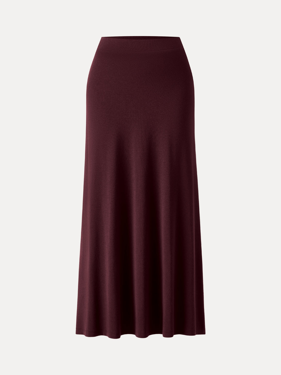 Light Warm Pull-on Circle Flared Maxi Skirt