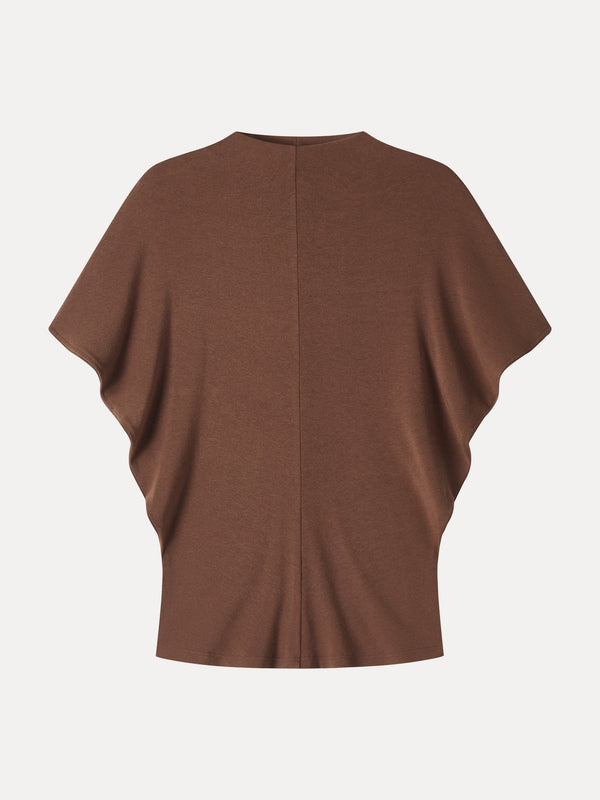 OGLmove LiteWarm Mock Neck Cap Sleeve Seamed Top