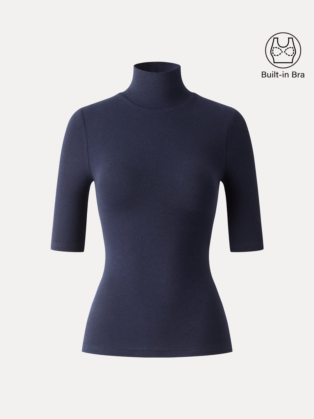 Essential Turtleneck Elbow Length Sleeve Brami