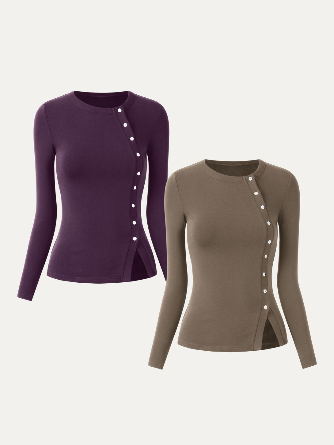 Asymmetrical Placket Top