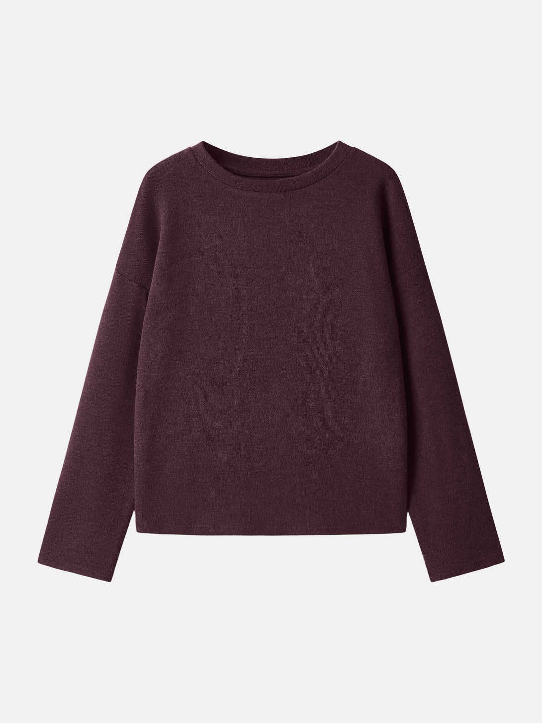 Relaxed Crew Neck Long Sleeve Top