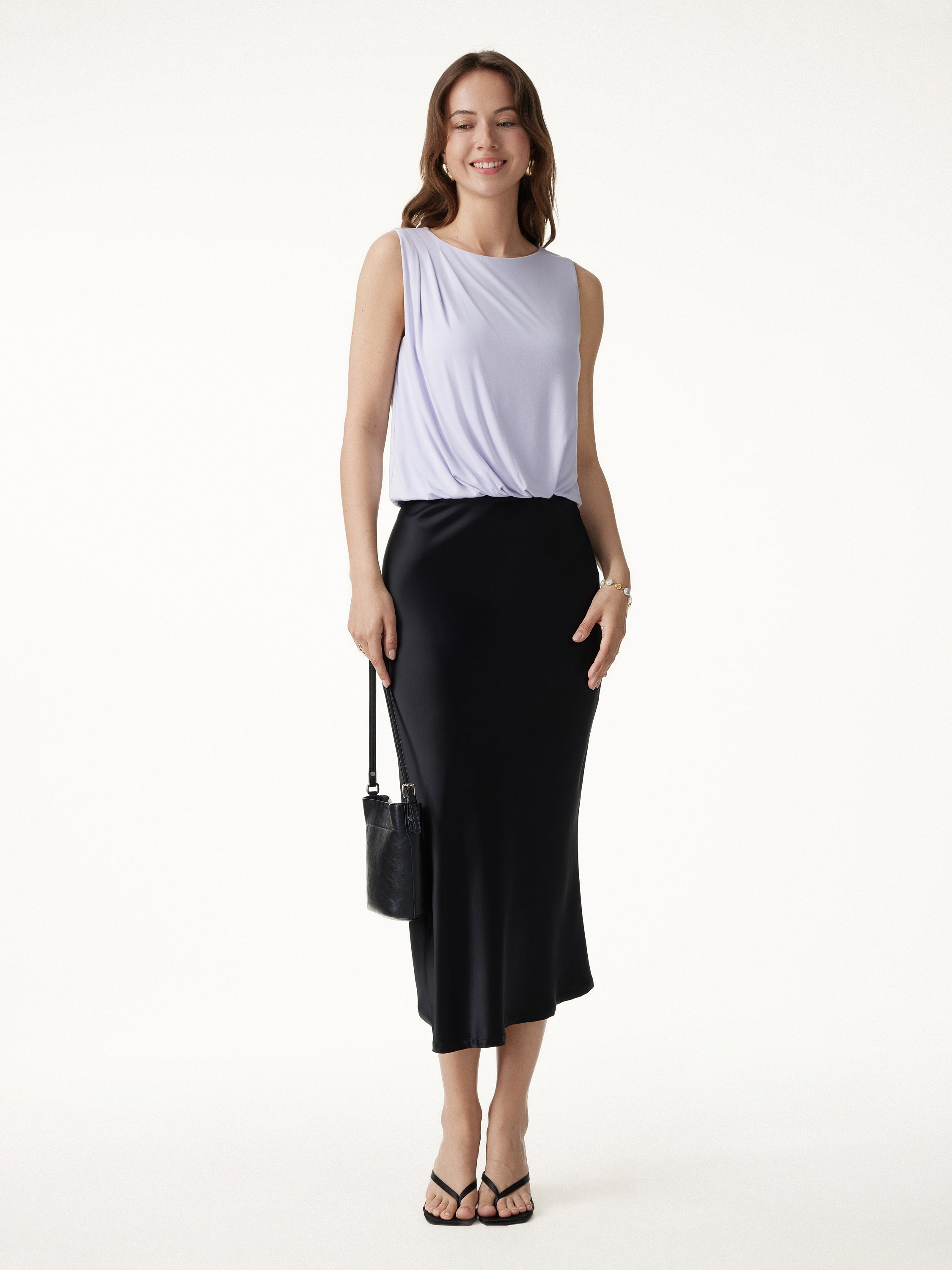 OGL CoolTouch Boatneck Gathered Hem Cropped Top – OGLmove