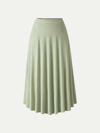 OGLmove CoolTouch Midi Circle Flare Skirt with Pockets Liveable Green XS