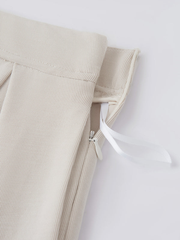 Lyocell Blend Volume Skirt with Pockets