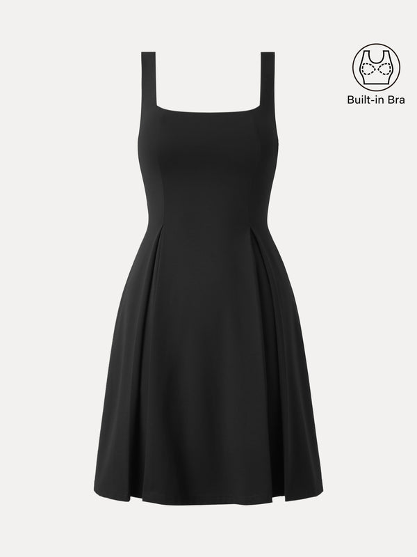 Casual Going Out Regular Fit Black/L Mini Dresses Sleeveless Square Neck Women Dresses OGLmove Casual Going Out Regular Fit Black/L Mini Dresses Sleeveless Square Neck Women Dresses OGLmove
