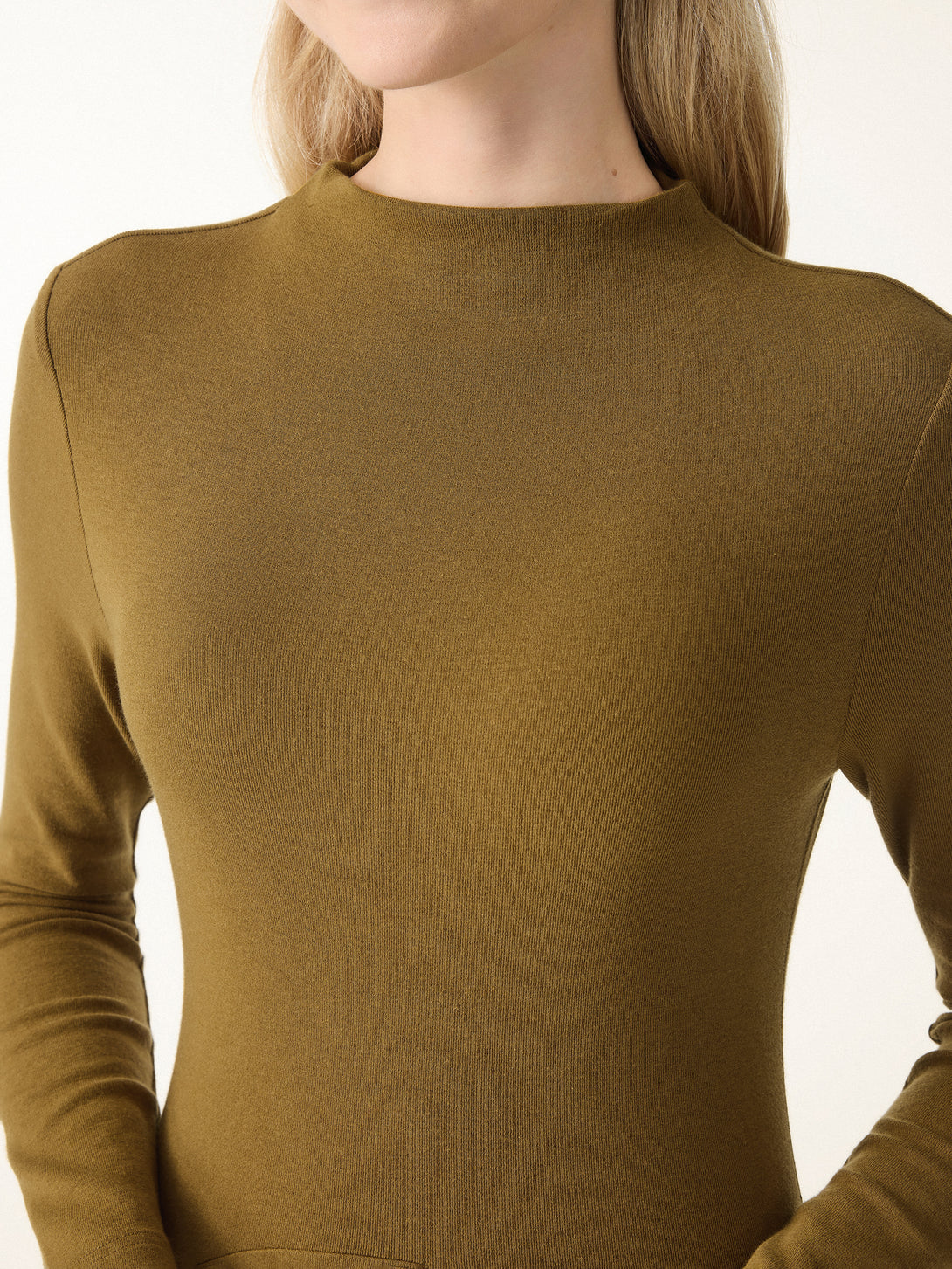 Light Warm Essential Mockneck Maxi Dress