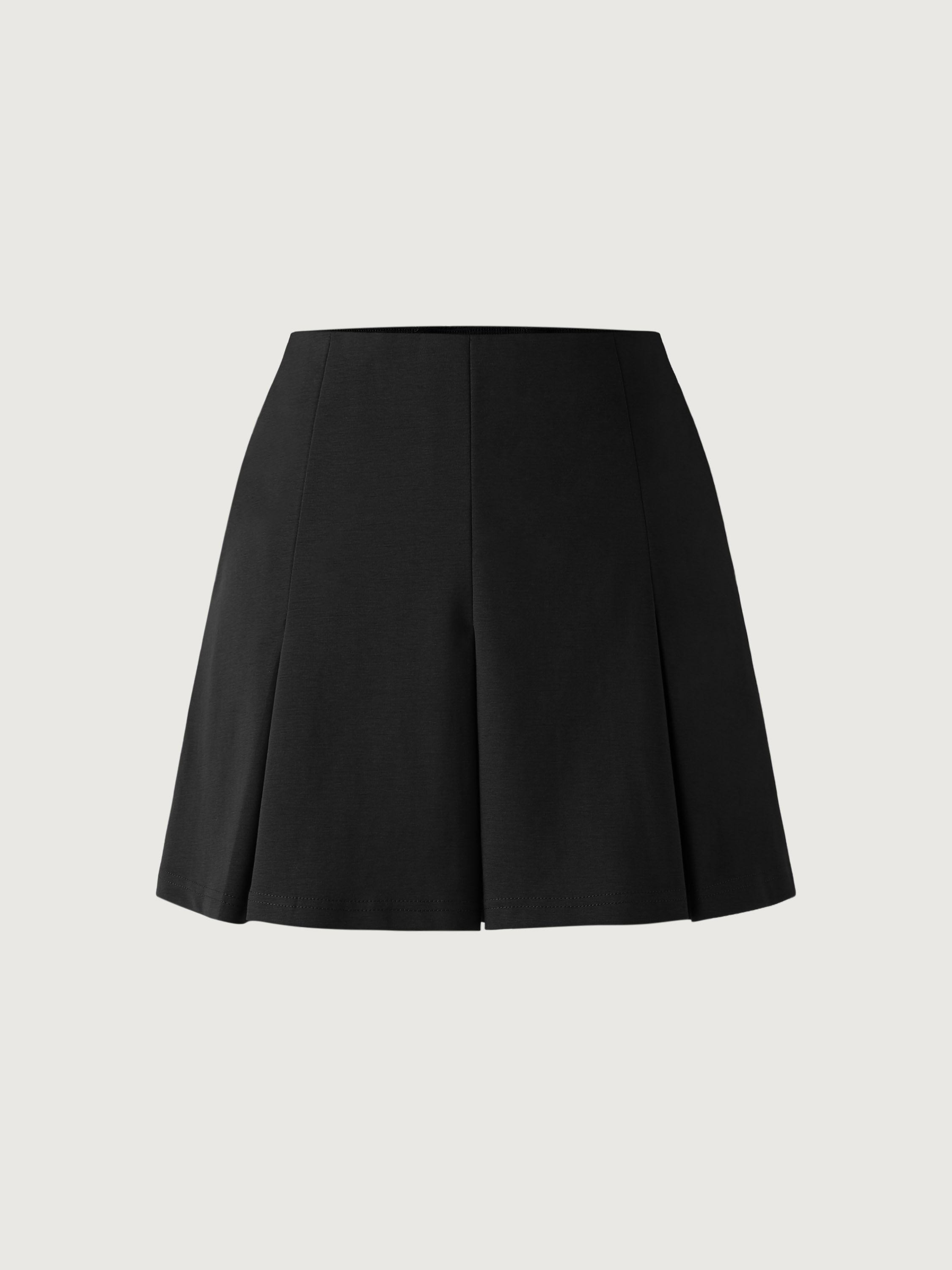 Pleated Mini Skort - White