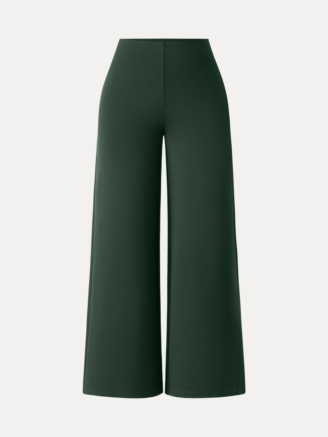 Tummy-Smooth Wide Leg Pull-on Pants with Pockets Regular Esses Green