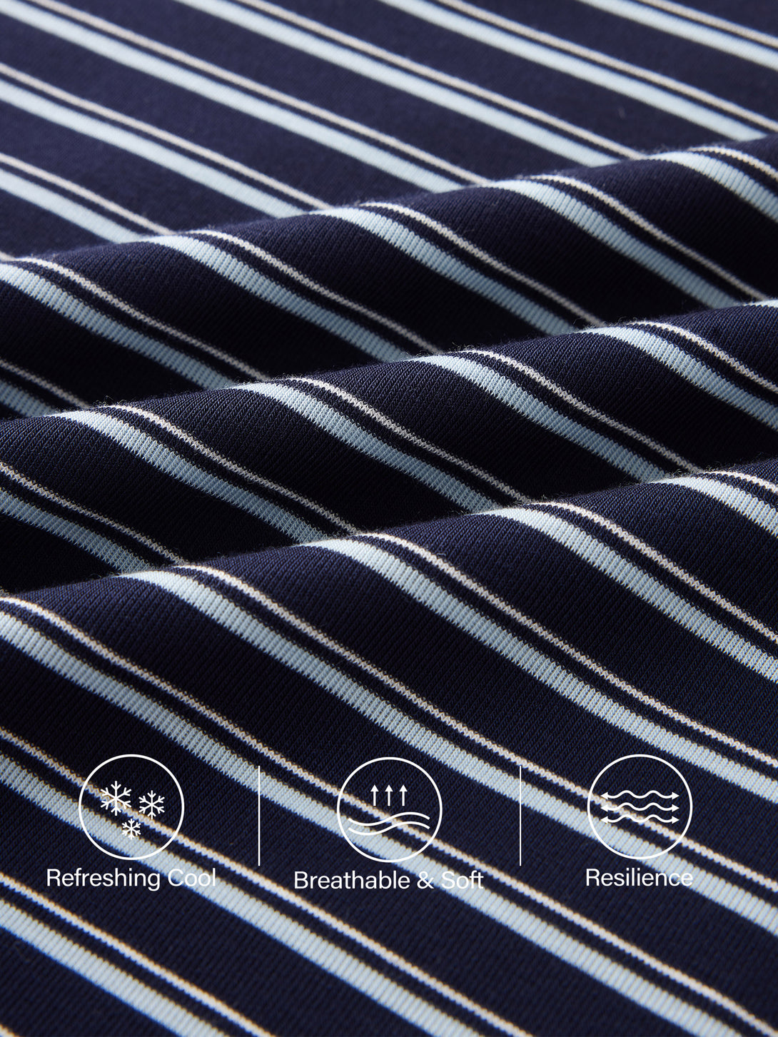 Low Rise Folded Waist Striped Midi Skirt