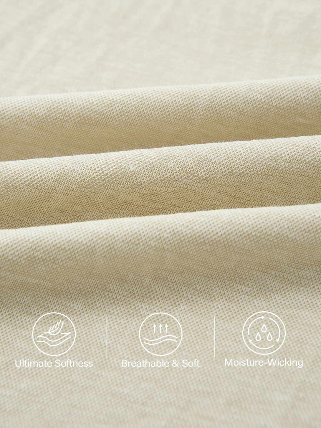 Wrinkle-resistant Cotton-linen Pull-on Midi Skirt