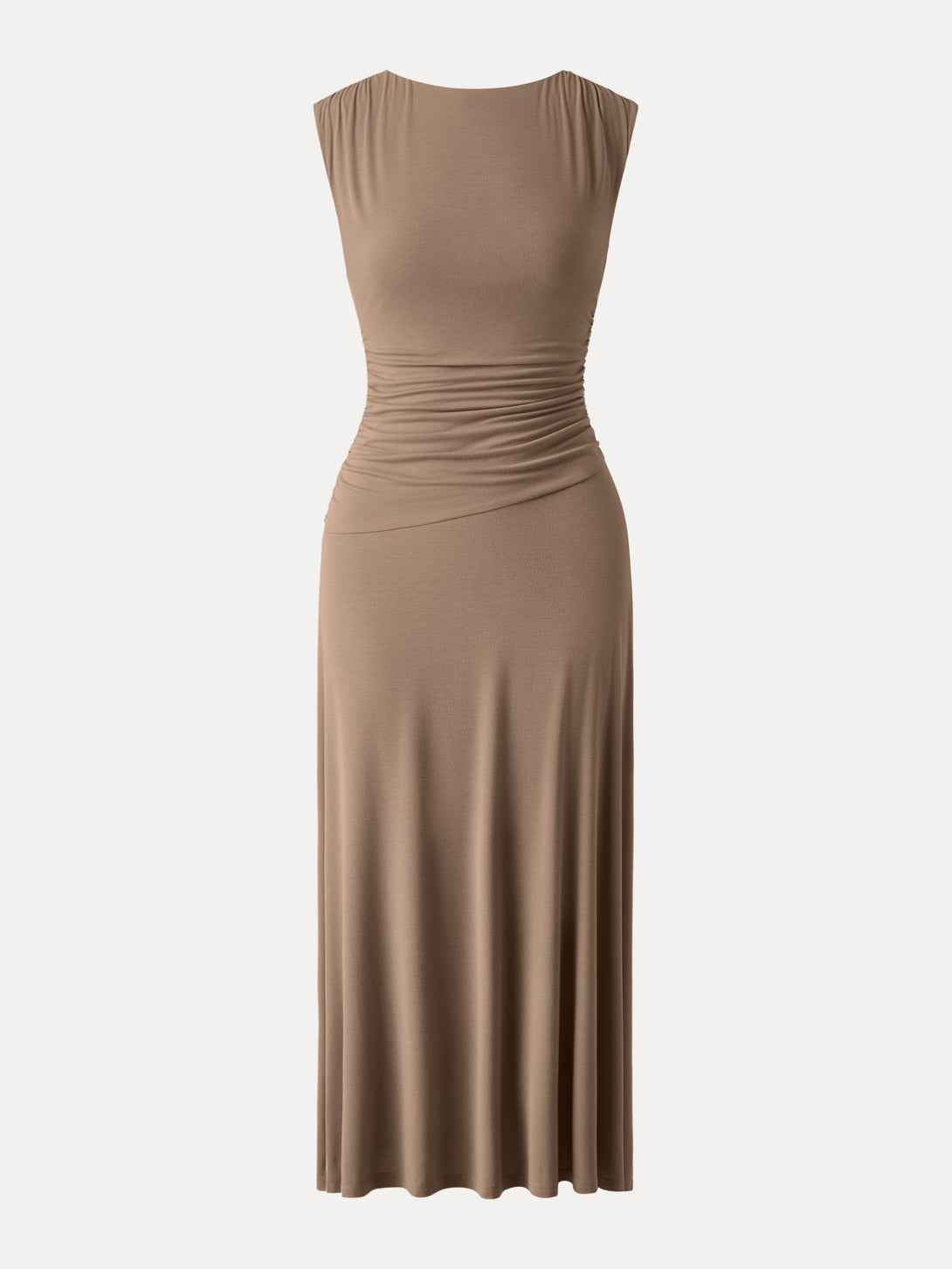 Breezy Cooling Side Ruched Maxi Dress