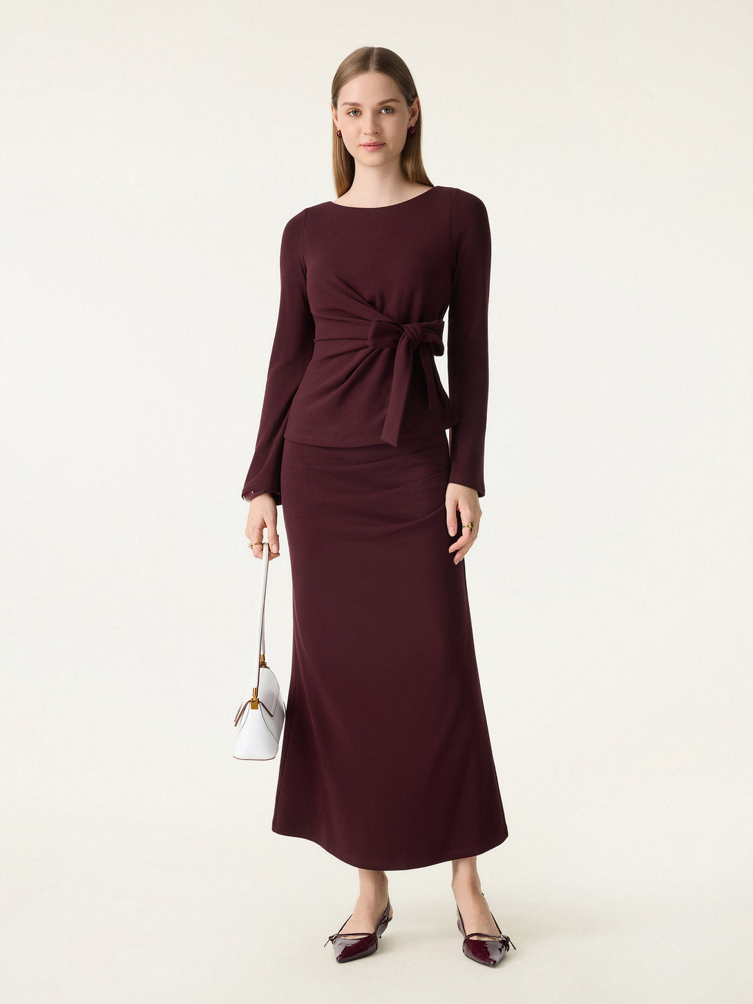 Bow-Tie Belted Bell Sleeve Brami