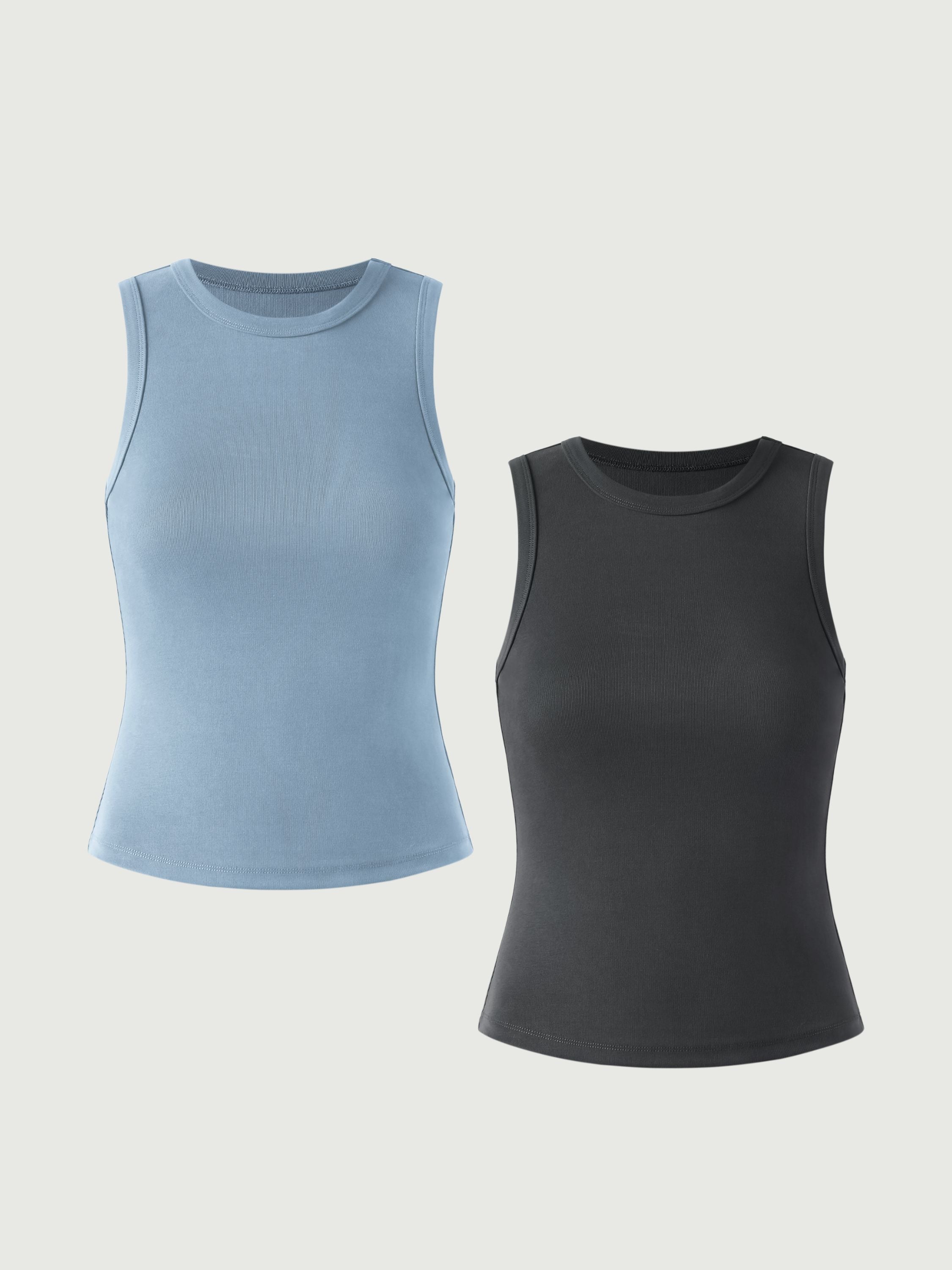 Staple Everyday Tank Top 2Pcs Set - Blue Charcoal/Industrial Diamond