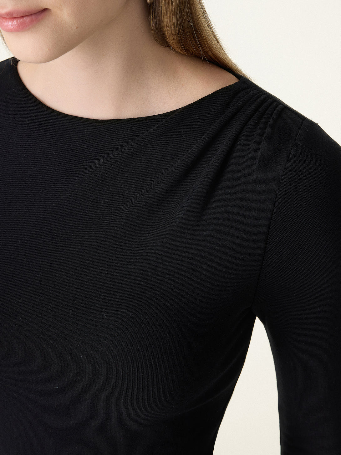 ProWarm Boatneck Gathered Waist Midi Brami Dress