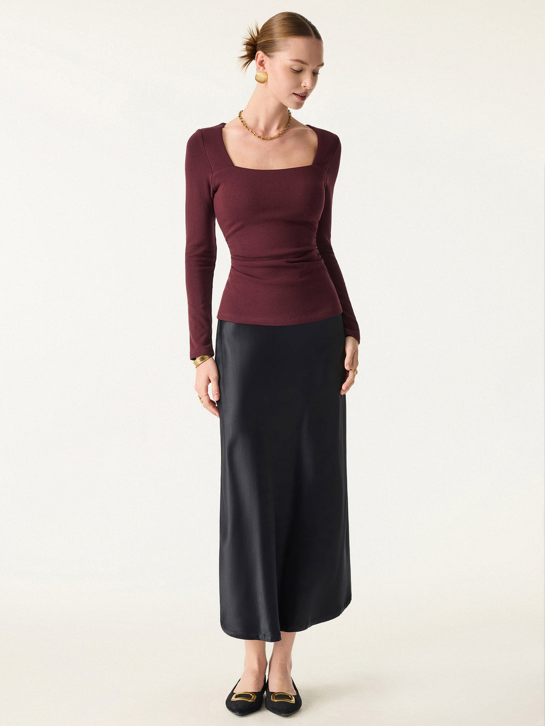 ProWarm Square Neck Side Ruched Brami