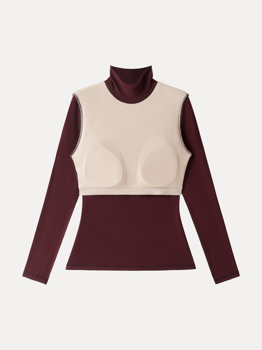 2Pcs Set ProWarm Turtleneck Long Sleeve Brami