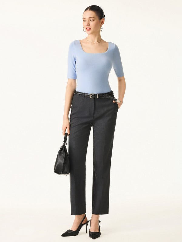 OGLmove Essential Elbow Length Sleeve Square Neck Brami