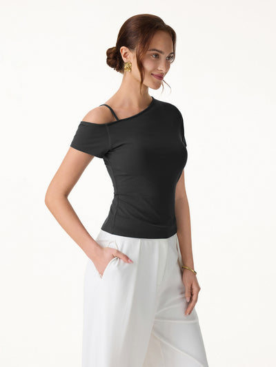 OGLmove Cooling SkinKiss Asymmetrical Shoulder Bra Top