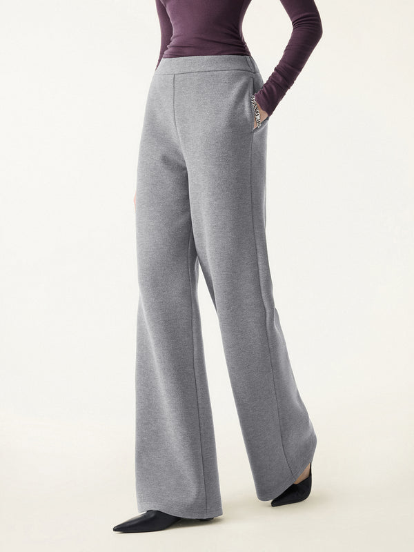 FuzzLuxe High Rise Flared Leg Pull-on Pants with Pockets