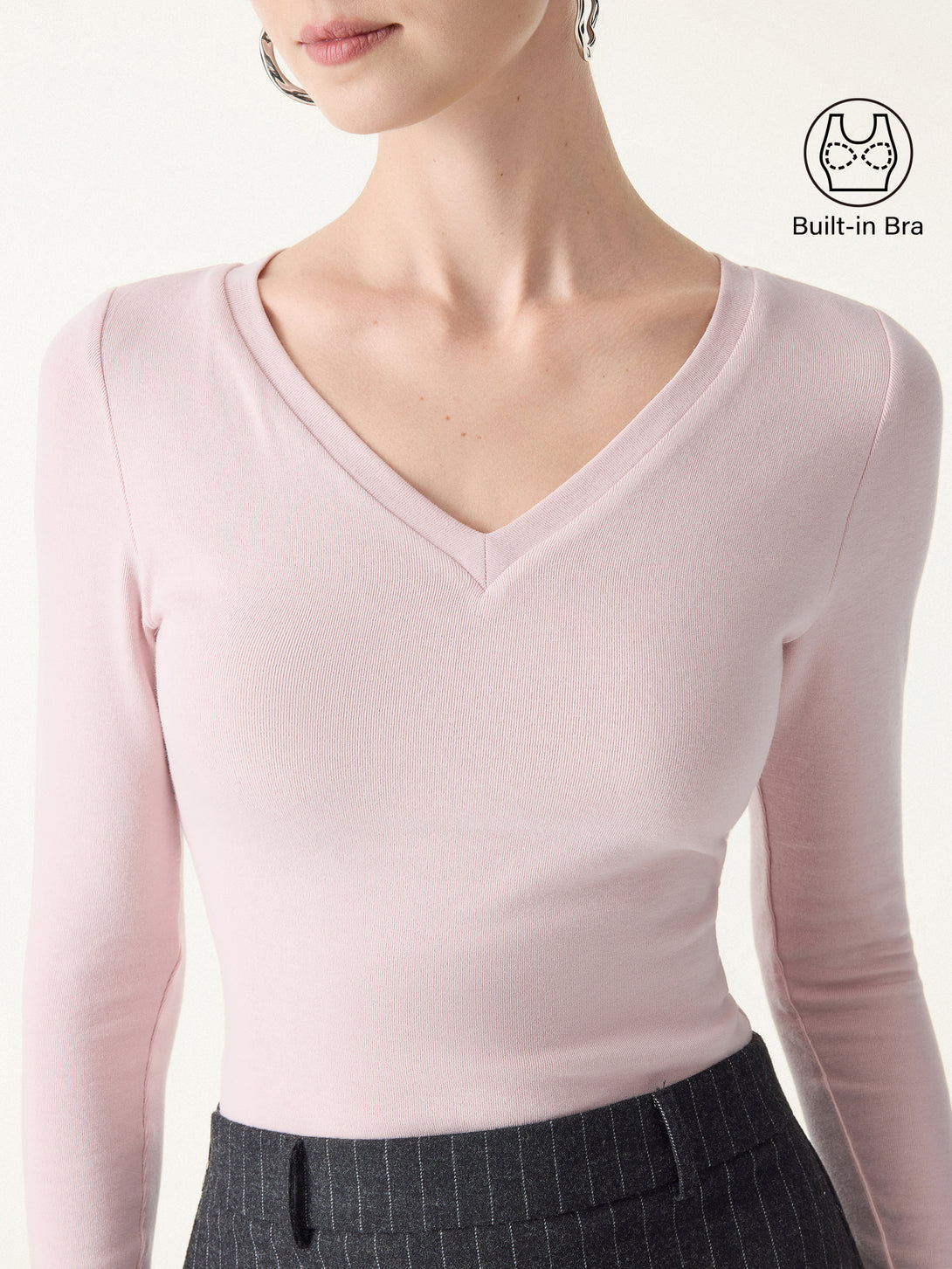 V-Neck Long Sleeve Brami
