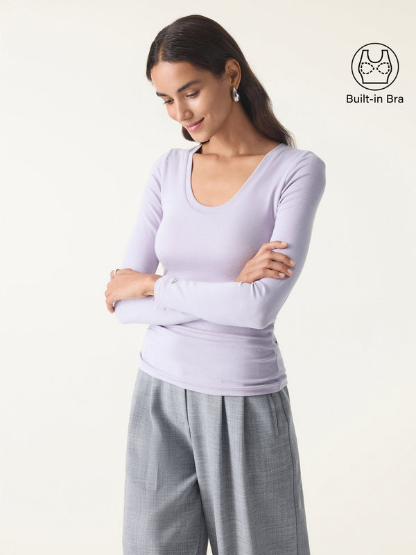 Round Neck Long Sleeve Brami