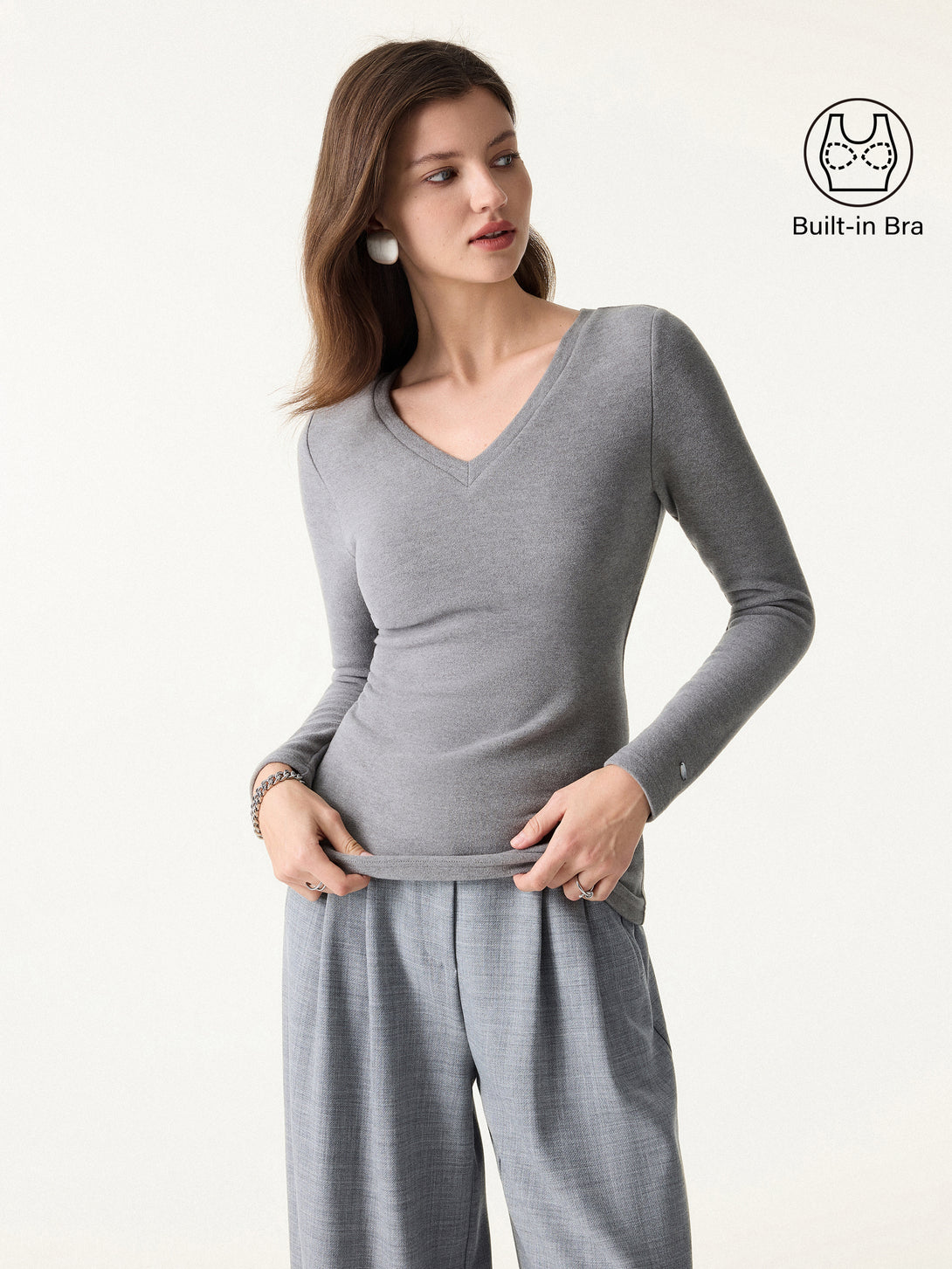 MaxWarm V-Neck Long Sleeve Brami