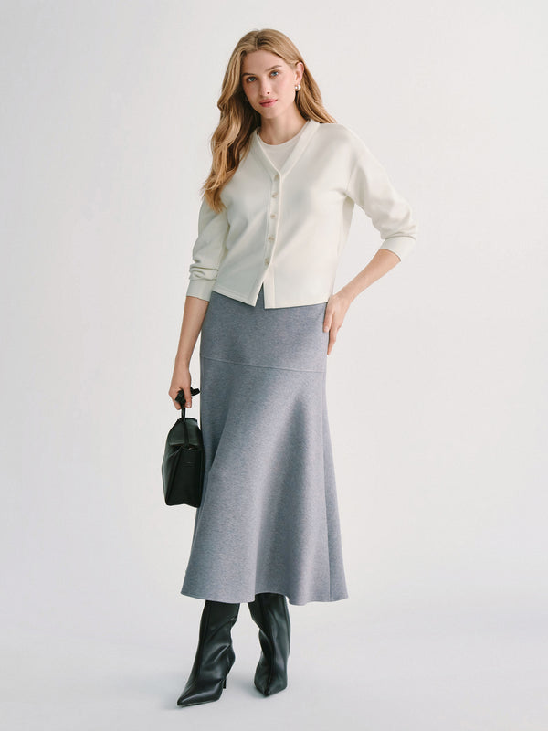 OGLmove FuzzLuxe Mid-Rise Circle Midi Skirt