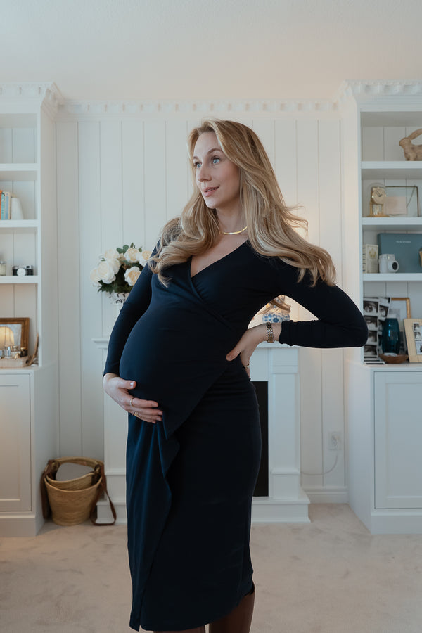 Flowy Maternity Dress OGLmove Flowy Maternity Dress OGLmove