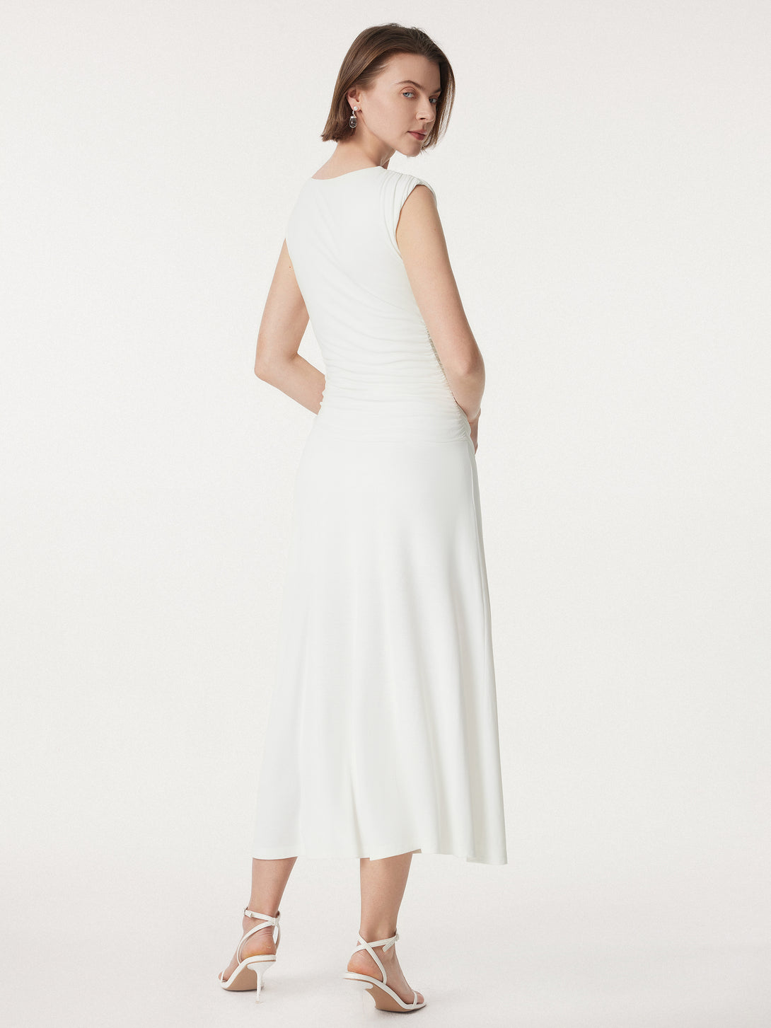 Breezy Cooling Side Ruched Maxi Dress