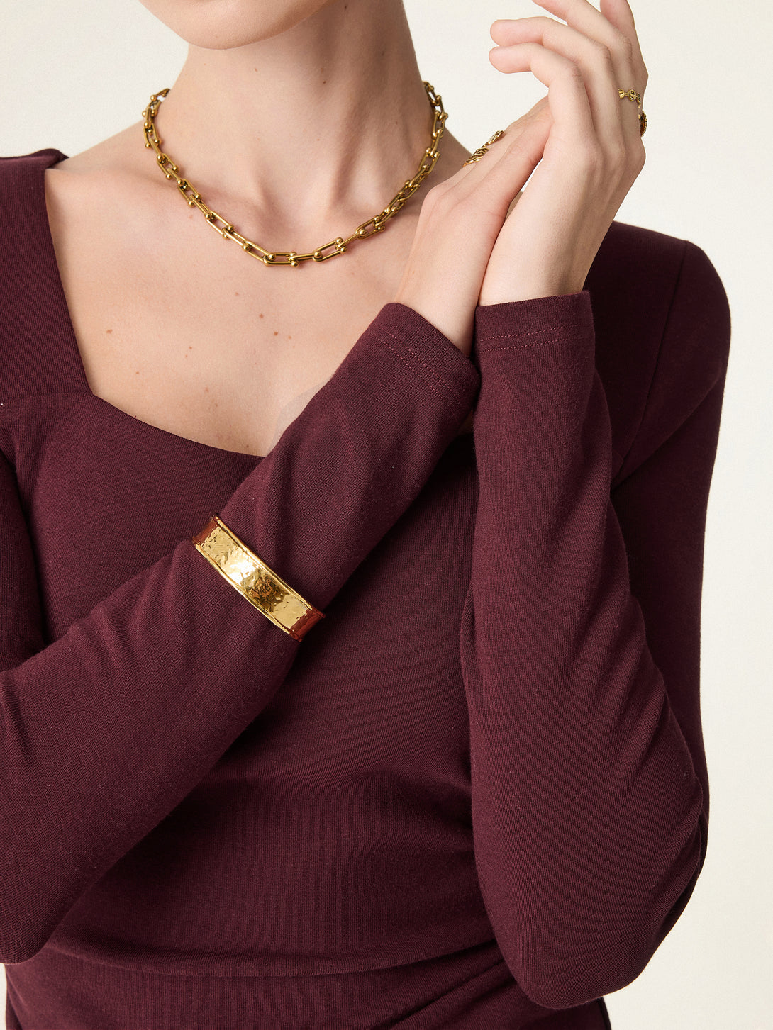 ProWarm Square Neck Side Ruched Brami