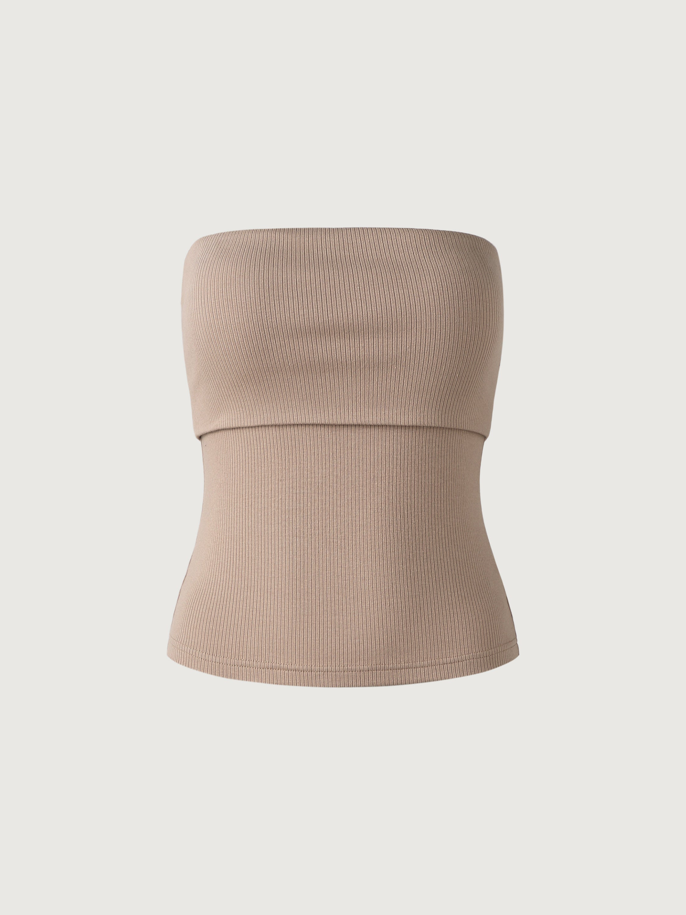 Cropped Fold Down Brami Tube Top