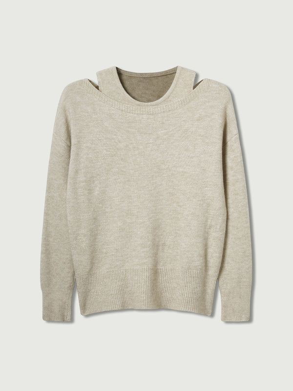 Two-Pieces Boatneck Sweater