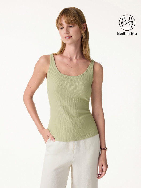 Pointelle Essential U-Neck Bra Tank