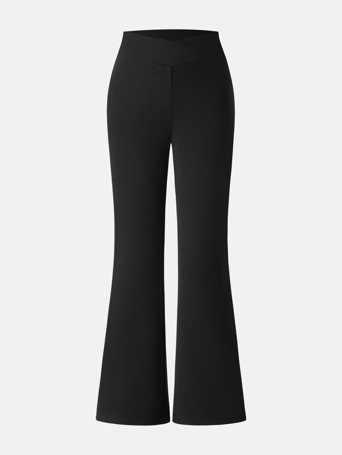 Cozy Warm V-Waistband Flared Leg Pull-On Pants