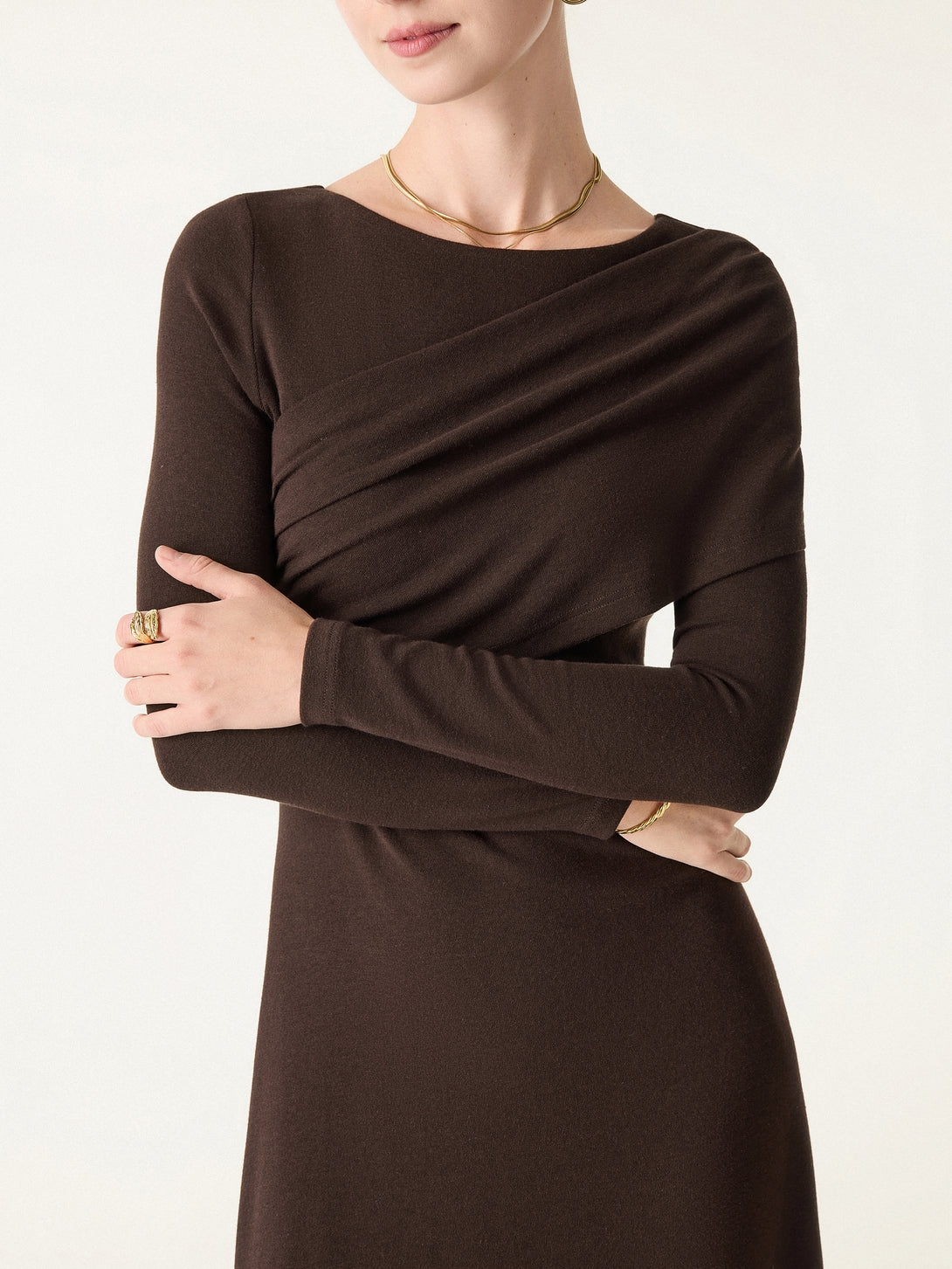Boatneck Midi Brami Dress