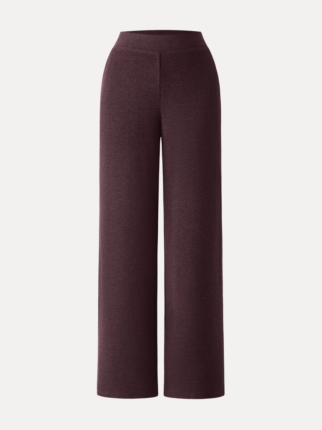 Mid Rise Straight Leg Pull-on Pants with Pockets Regular Ruby Berry