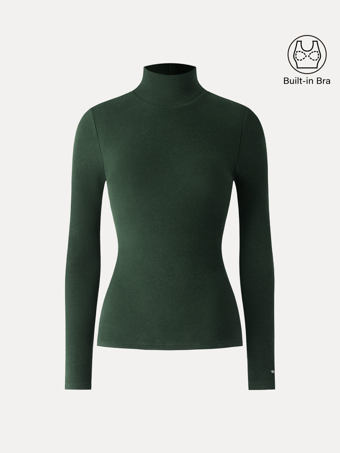 LiteWarm Turtleneck Long Sleeve Brami Deep Bush XS