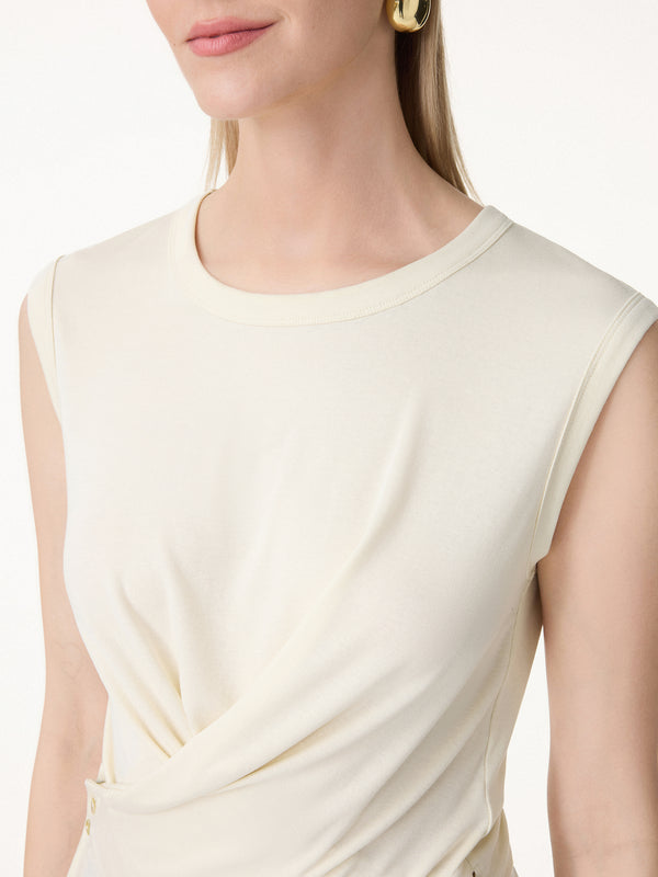 OGLmove Summer Airy Linen Crossover Top