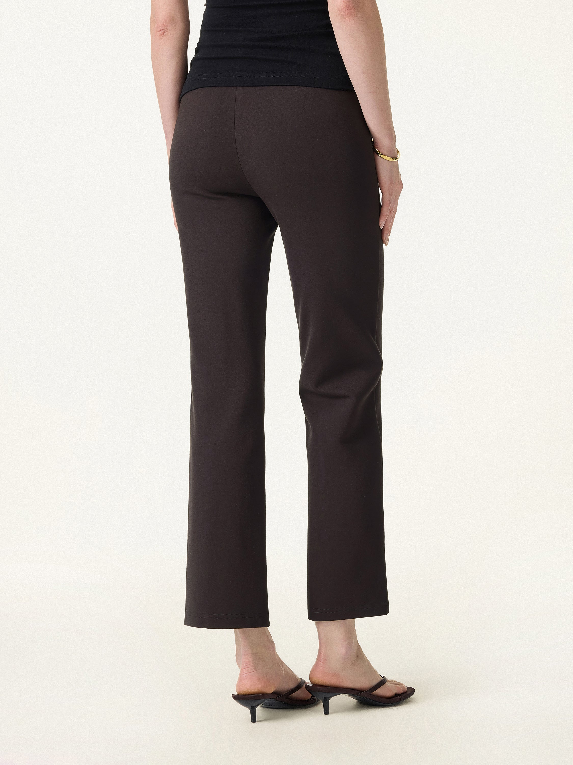 OGL Wrinkle-Resistant High Rise Cropped Flare Leg Travel Pants