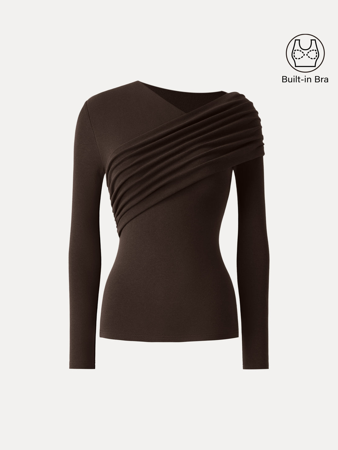 ProWarm Asymmetrical Neck Ruched Brami
