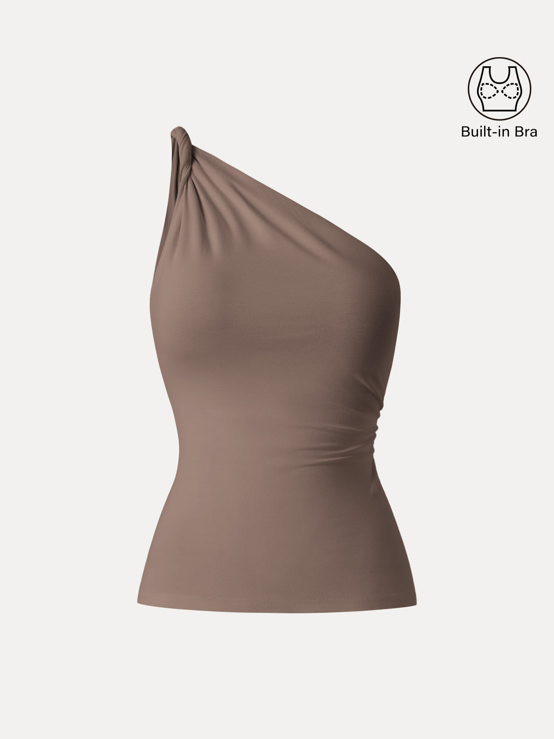 One Shoulder Twisted Brami Tank