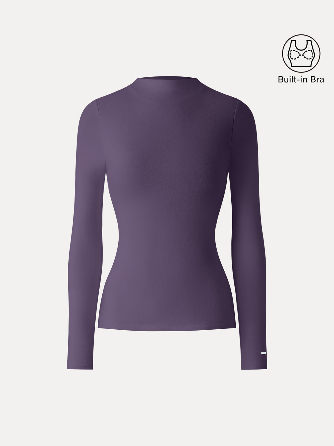 MaxWarm Brushed Mockneck Long Sleeve Brami Ultraviolet XS