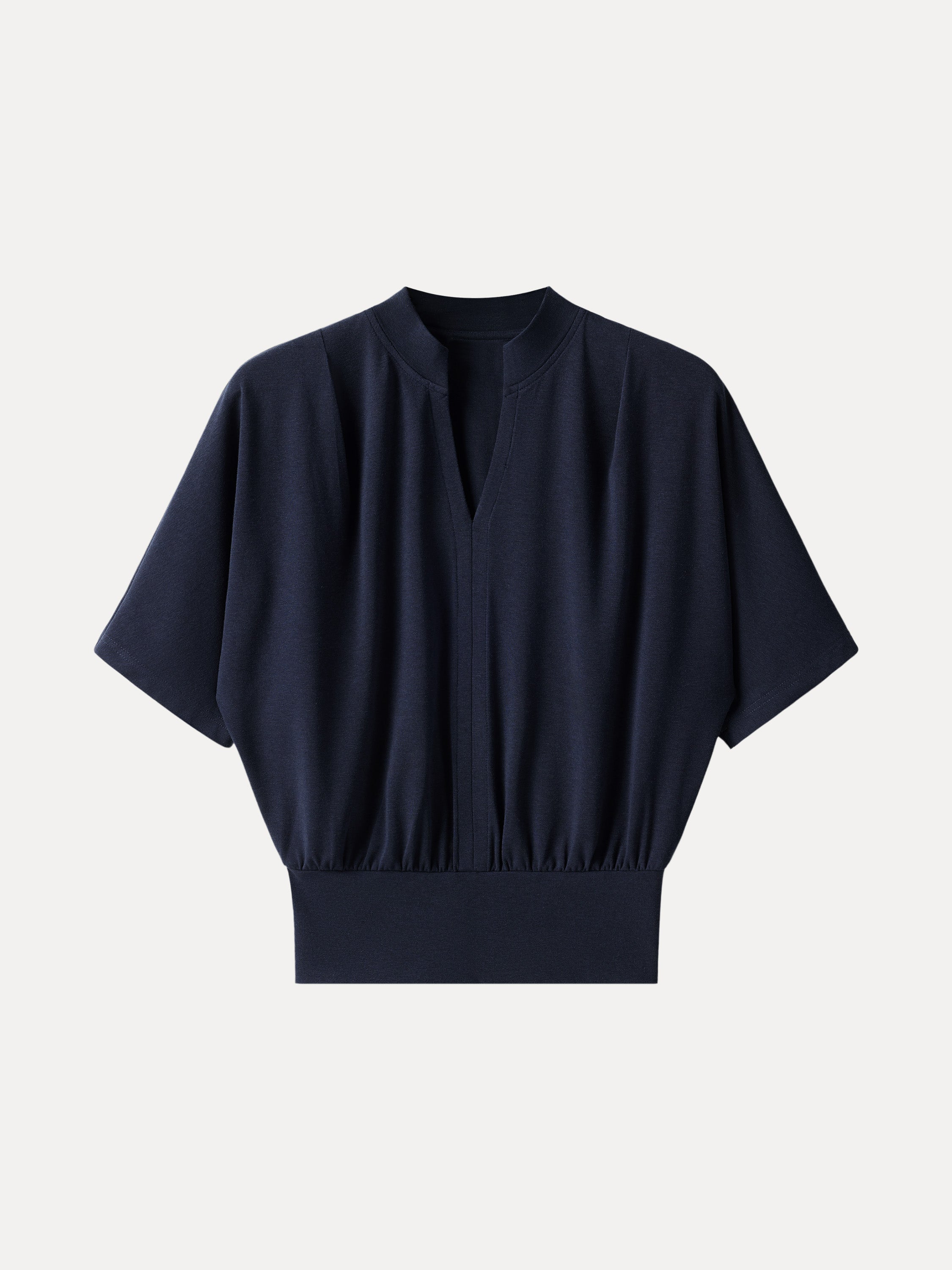OGL Stand Collar V-Neck Short Sleeve Top – OGLmove