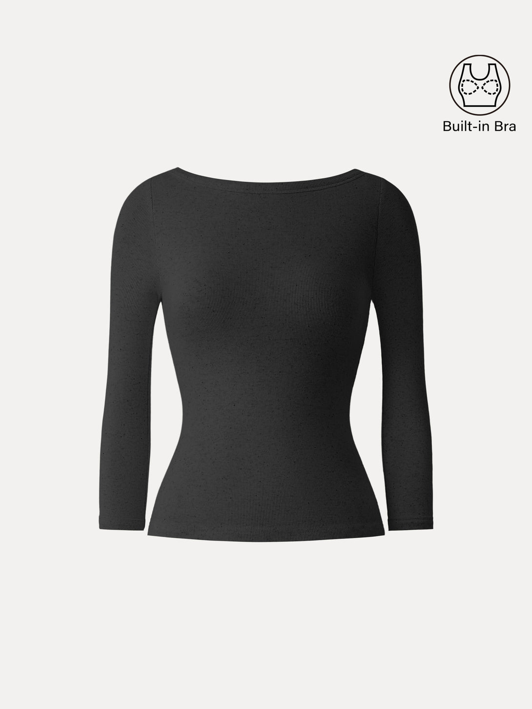 Boatneck 3/4 Sleeve Brami Top